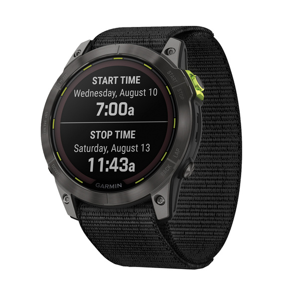 010-02754-00 Enduro 2 Multisport Solar GPS Smartwatch, Black