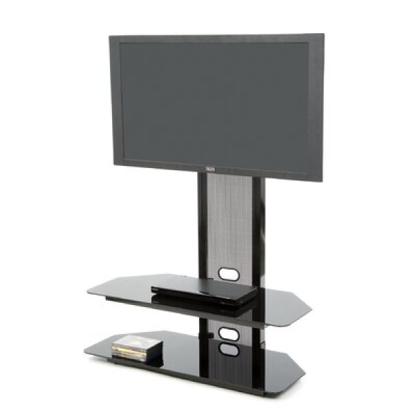 Angharad Floor TV Stand Mount with Audio Video Shelves for Up to 85" TVs