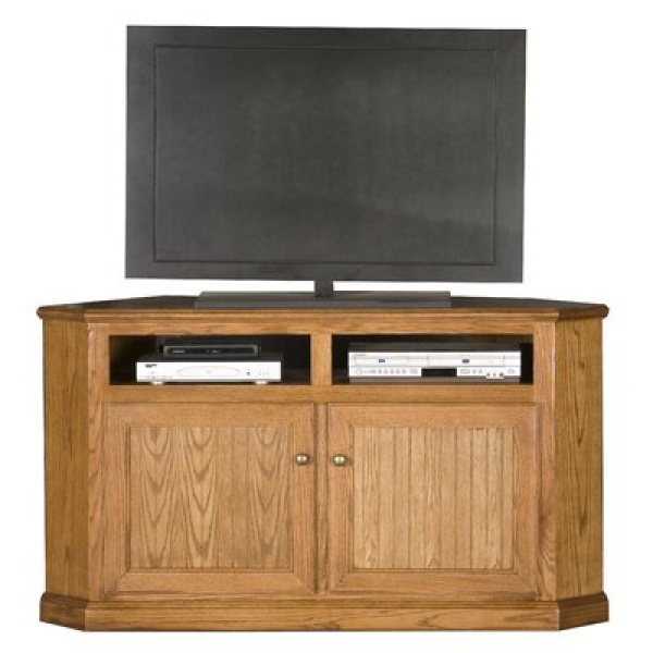 Didier Solid Wood Corner TV Stand for TVs up to 65"