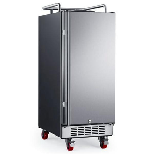 Edgestar Br1500 15 Wide Kegerator Conversion Refrigerator - Stainless Steel