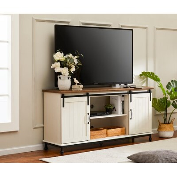 Farmhouse TV Stand For Tvs Up To 65"