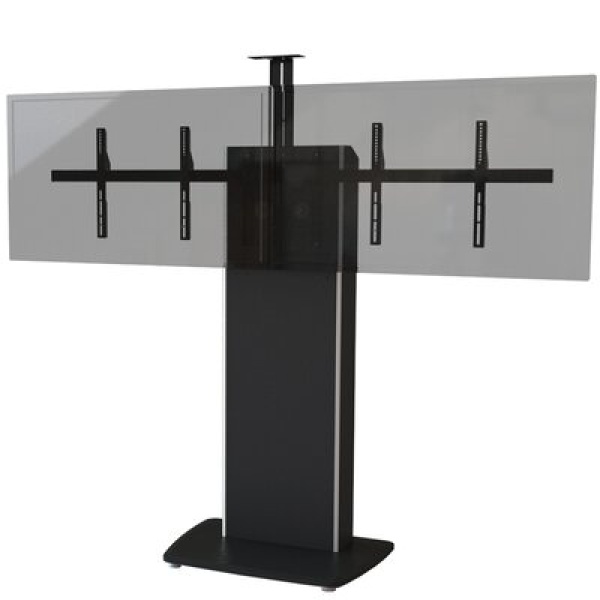 Fixed Multi Screen Floor Stand Mount for Greater than 50" Screens Holds up to 160 lbs