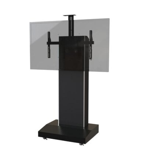 Floor Stand Mount for Greater than 50" Screens with Shelving, Holds up to 160 lbs