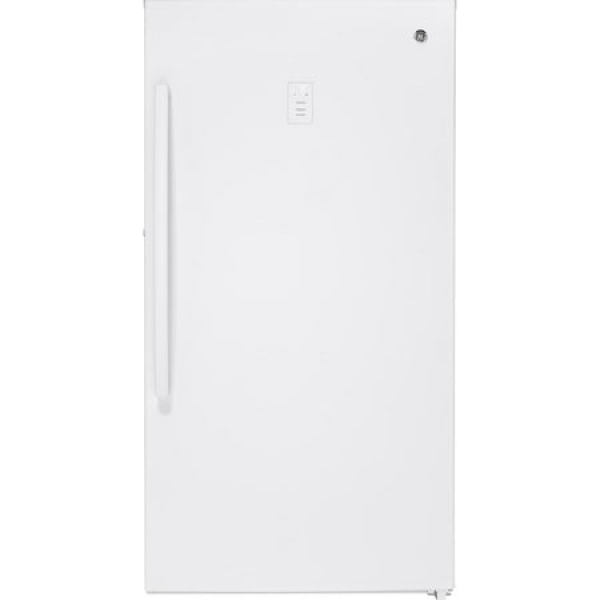 GE FUF17DLRWW 33 Inch Freestanding Upright Freezer with 17.3 cu.ft. Capacity in White