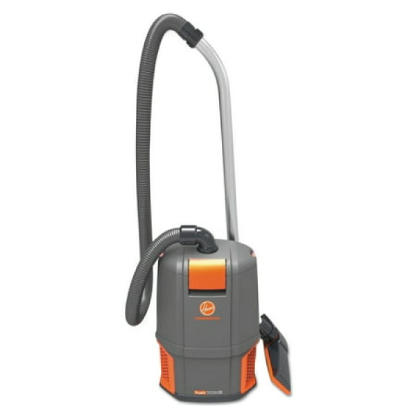 Hoover Commercial HushTone Backpack Vacuum Cleaner 11.7 lb. Gray/Orange -HVRCH34006