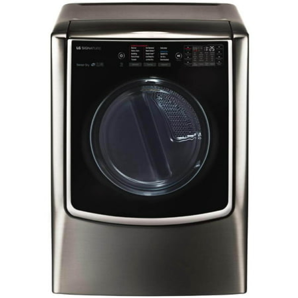 LG DLGX9501K 9.0 Cu. Ft. Black Stainless Front Load Gas Dryer with TurboSteam