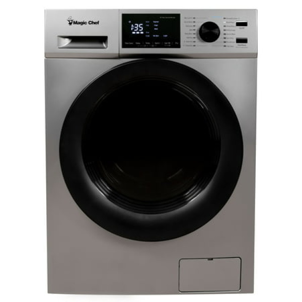 Magic Chef 2.7 Cu. Ft. Electric All-in-One Washer and Ventless Dryer Combo in Silver