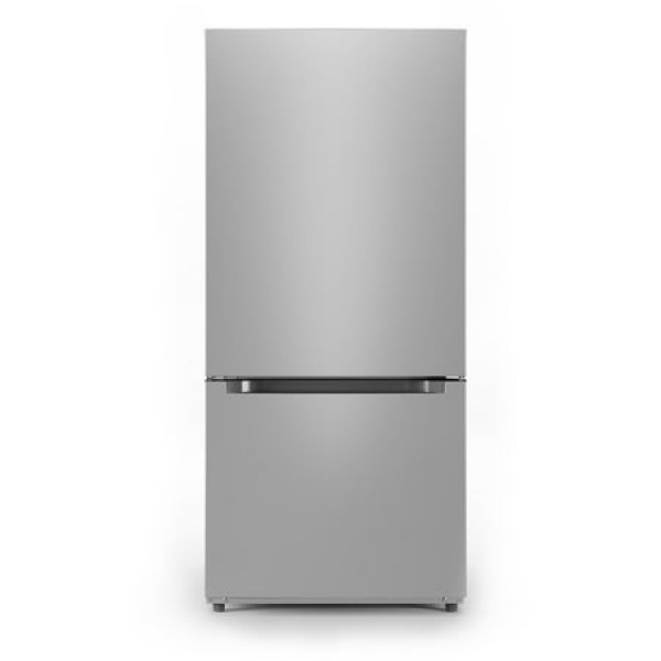 Midea 18.7-Cu. Ft. Bottom Mount Refrigerator Stainless Steel