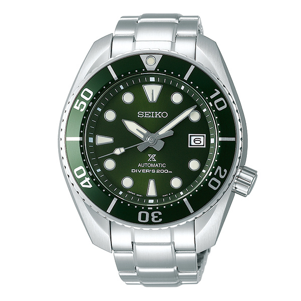 SPB103 Divers Automatic Watch - Silver & Green