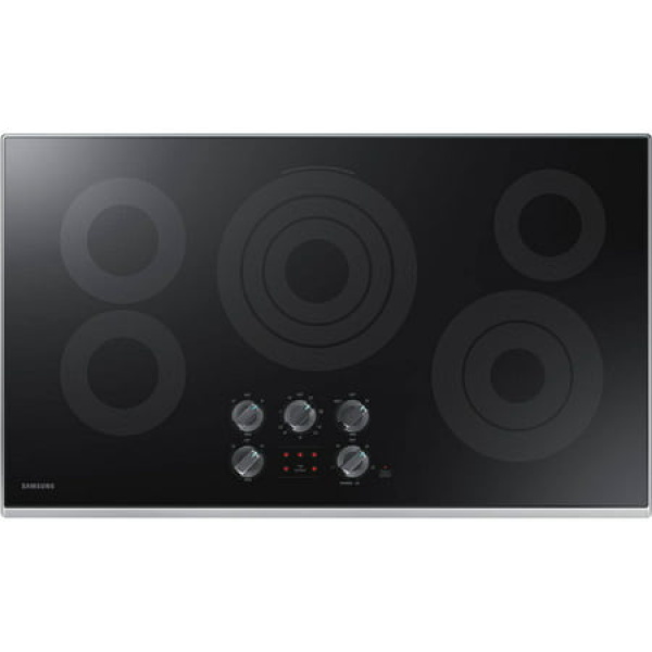 Samsung NZ36K6430RS 36 inch Stainless 5 Burner Electric Cooktop