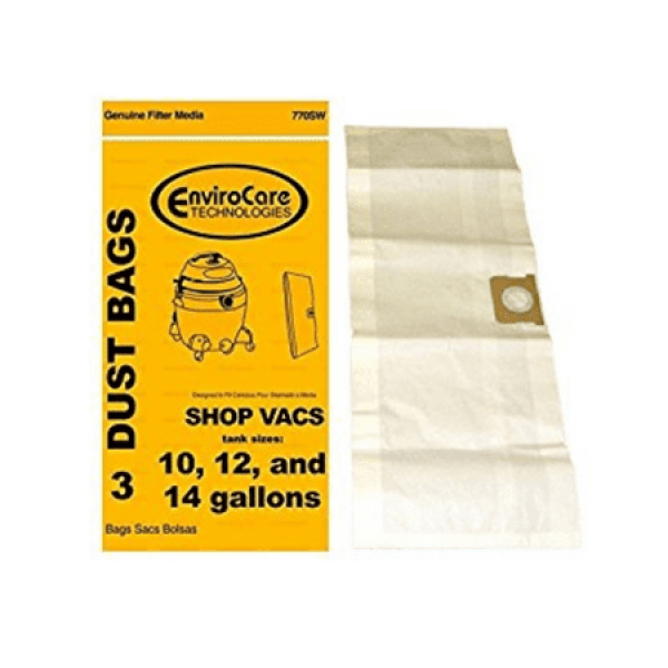 Shop Vacuum Vac Cleaner Dust Bags 10 12 14 Gallon Type 9066200 770SW 9066200 [150 Bags]