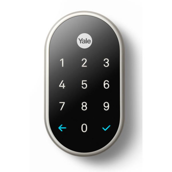 Google Nest x Yale Lock Satin Nickel With Nest Connect