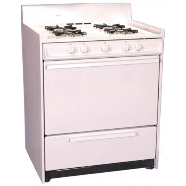 - WNM210-7 - 30 Inch - Gas Range - Standard Broiler - White