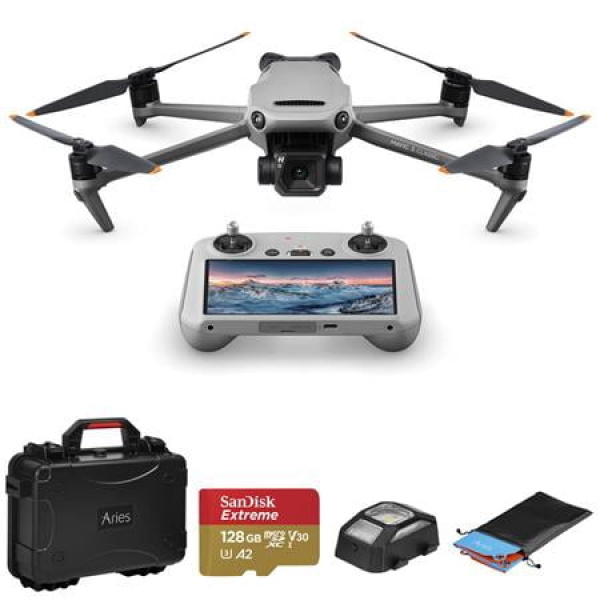 Mavic 3 Classic Drone with RC Controller Carrying Case 128GB microSD Card Anti-Collision Light Landing Pad