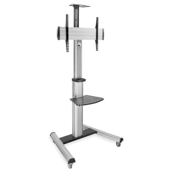 Mount-It Mobile TV Stand for Flat Screen TVs | Height Adjustable Rolling TV Cart for 32 - 70 in.