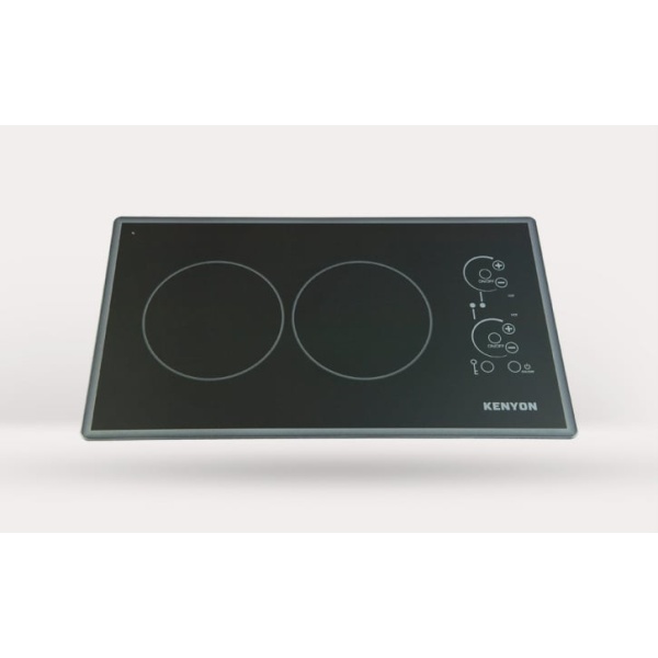 Lite-Touch Q Cortez 2-burner Trimline Cooktop, black with touch control - two 6 .5 inch 240V UL