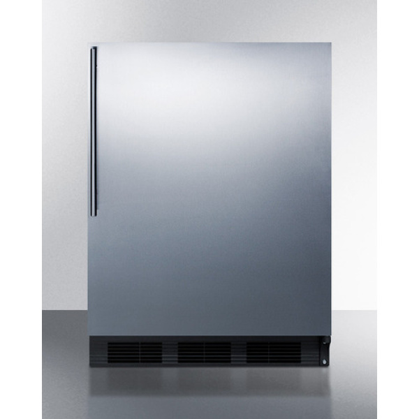 32.38 x 23.63 x 23.5 in. ADA Compliant Freestanding Refrigerator-Freezer, Black Cabinet