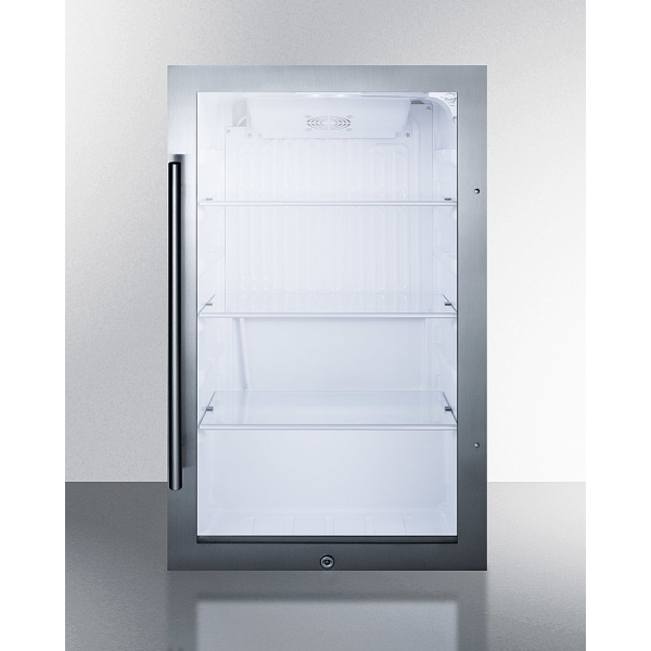 Shallow Depth Indoor & Outdoor Beverage Cooler Stainless Steel