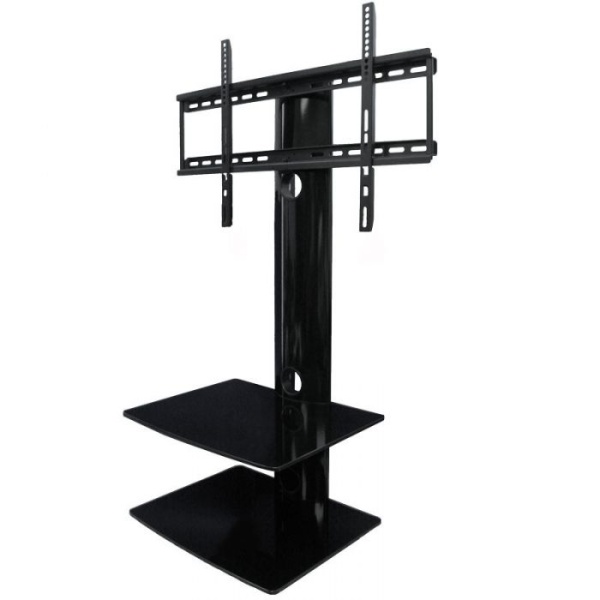 TV Stand with Dual AV Shelves for 32-65 in. TV, Black