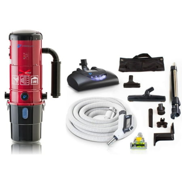 Prolux CV12000 Central Vacuum Unit System with Electric Hose Power Nozzle Kit