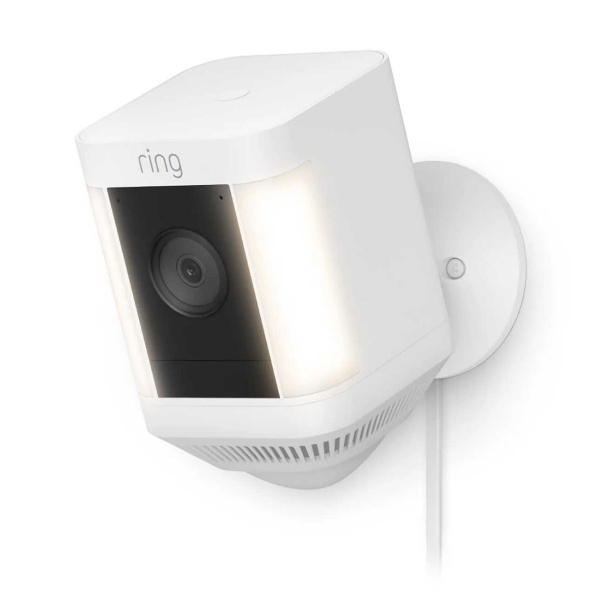 Ring Spotlight Cam Plus White Plug-In Security Camera