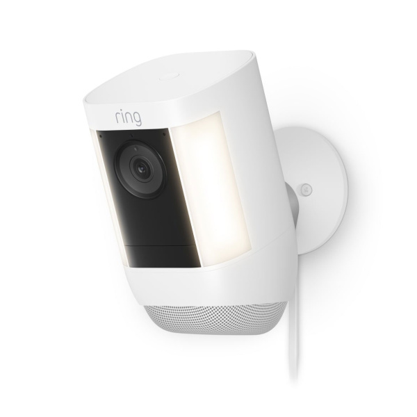 Ring Spotlight Cam Pro White Plug-In Security Camera