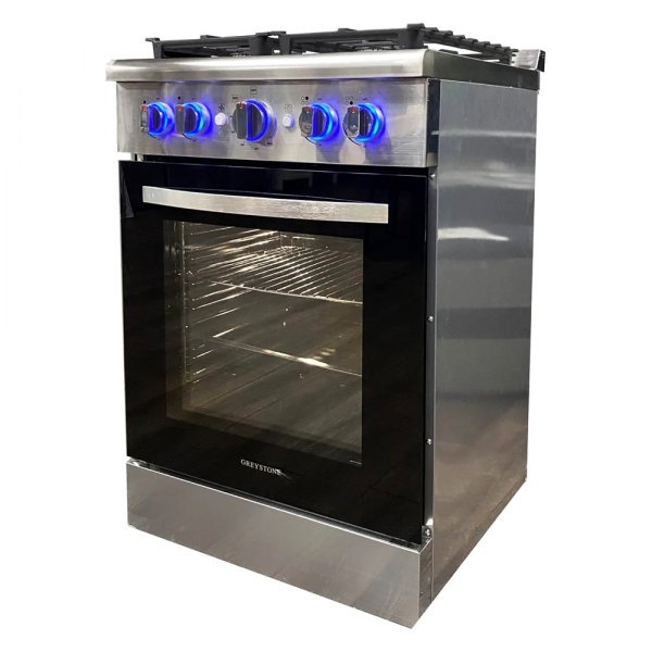 24 in. 2022 Greystone RV Gas Range, Stainless Steel