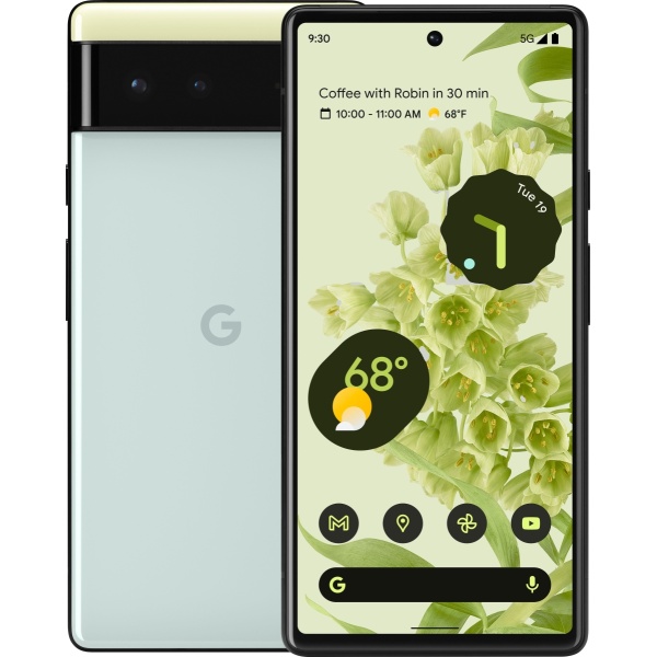 256GB Unlocked Pixel 6 5G Phone- Sorta Seafoam