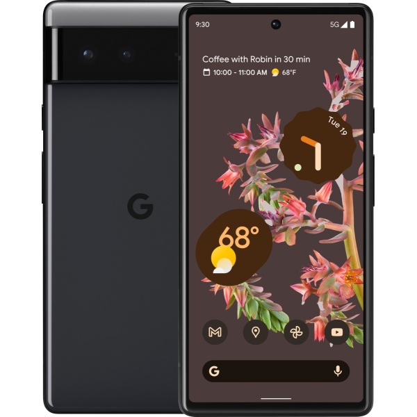 256GB Unlocked Pixel 6 5G Phone- Stormy Black