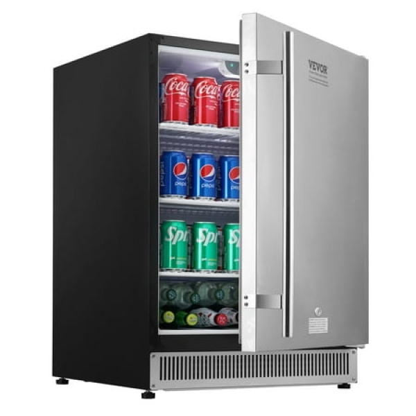SKYSHALO 175 Cans Outdoor Beverage Refrigerator Cooler 24 185QT Beer Soda or Wine Frigera Indoor&Outdoor