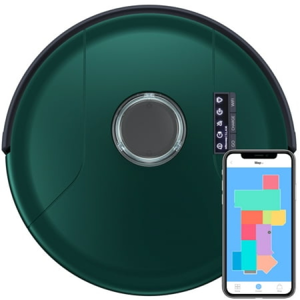 bObsweep PetHair SLAM™ Wi-Fi Connected Robot Vacuum Jade