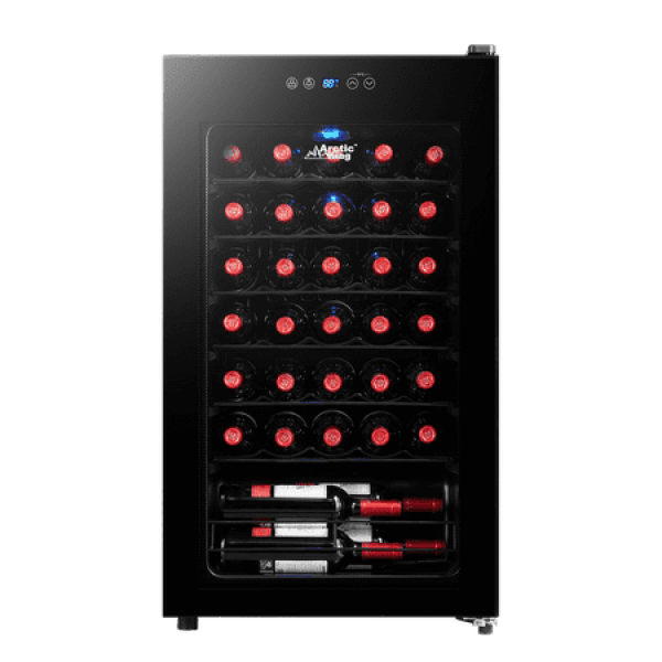 Arctic King Premium 34-Bottle Wine Cooler Glass Door AWCA034ADB