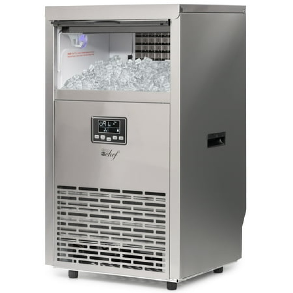 Deco Chef Commercial Ice Maker - 99lb Every 24 Hours - 33lb Storage Capacity - Stainless Steel - Great for Hotels Restaurants Bars Homes Offices - Includes Connection Hoses and Ice Scoop