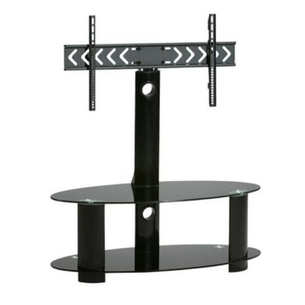 TygerClaw LCD8402 TygerClaw Double Layers TV Stand with 37 in. - 60 in. Mounting Bracket - Black