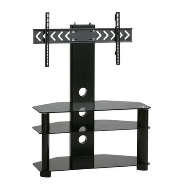 TygerClaw LCD8404 TygerClaw 3-Layers TV Stand with 37 in. - 60 in. Mounting Bracket - Black