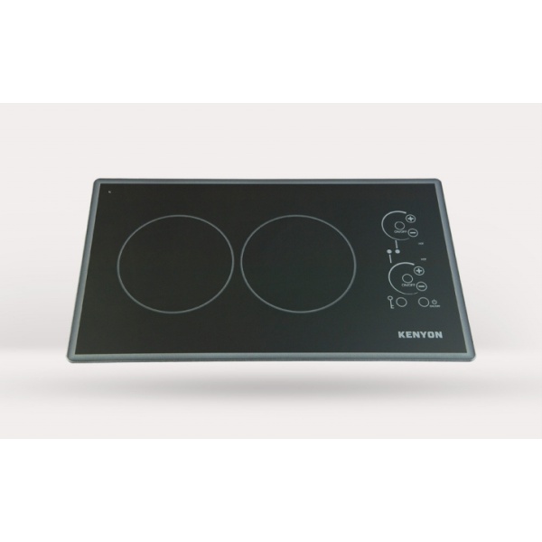 B41775L Lite-Touch Q Cortez 2-burner Trimline Cooktop, black with touch control, landscape - two 6 .5 inch 120V UL