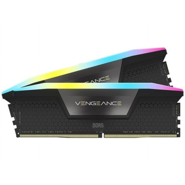 CORSAIR VENGEANCE RGB DDR5 RAM 64GB (2x32GB) DDR5 6400MHz C32-40-40-84 1.4V Intel Optimized Computer Memory (iCUE Compatible Fast Performance Intel? XMP 3.0 Profiles) Black