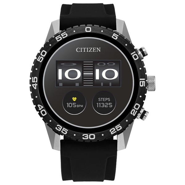 Citizen CZ SMART Stainless Steel Sports Smart Watch - MX1011-05X, Black, Large