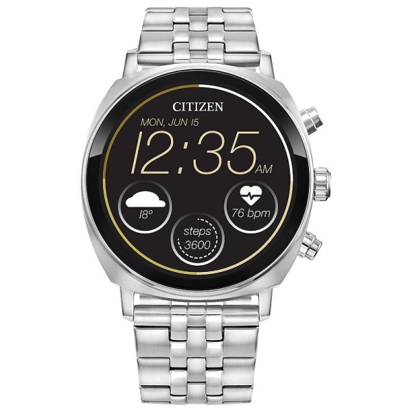 Citizen CZ Smart Men's Stainless Steel Smartwatch, Multicolor, Large