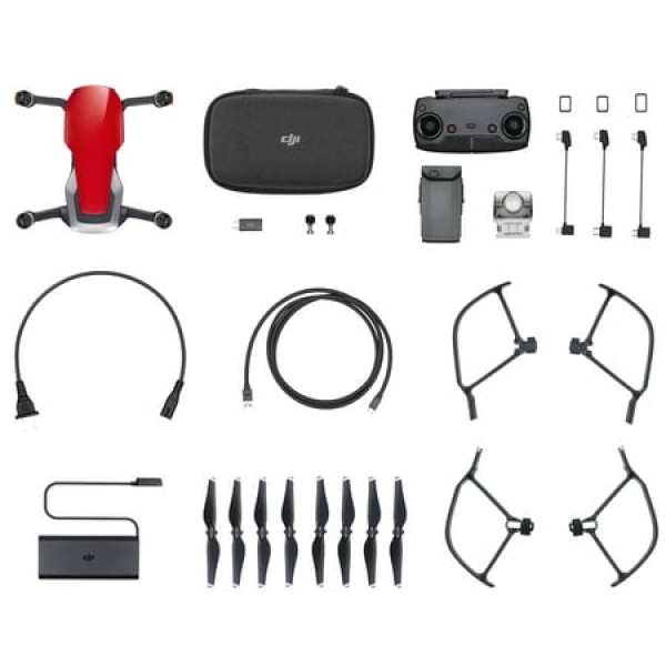 DJI Mavic Air Quadcopter with Remote Controller - Flame Red - (Open Box)