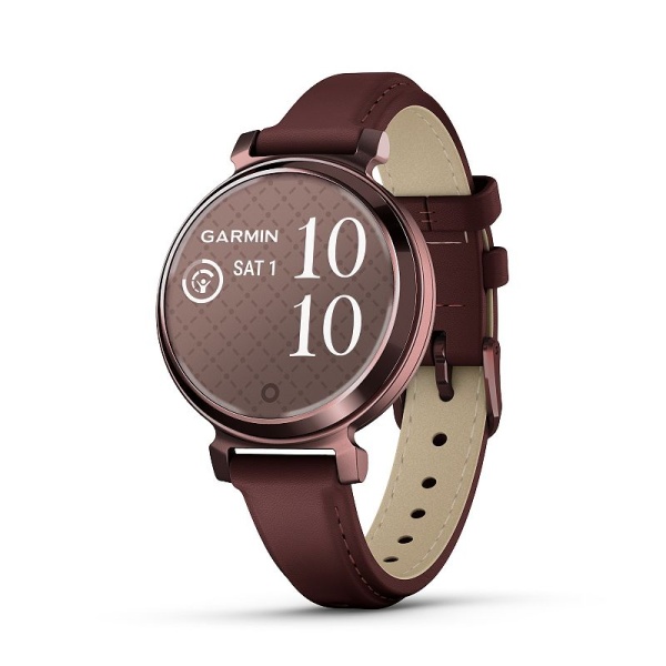 Garmin Lily 2 Classic Women's Leather Strap Smartwatch, Brown, Small