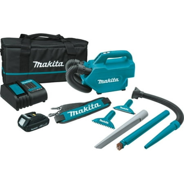 Makita XLC07SY1 18V LXT Compact Lithium-Ion Cordless Handheld Canister Vacuum Kit (1.5 Ah)