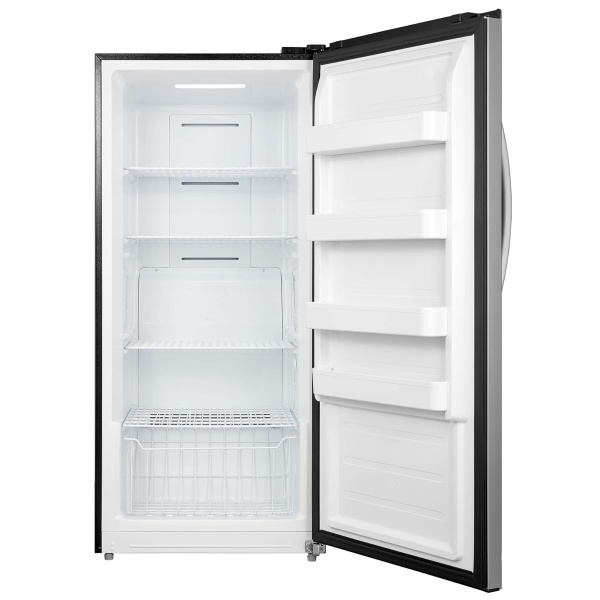 13.8 cu. ft. Energy Star Digital Upright Convertible Deep Freezer & Refrigerator - Stainless Steel