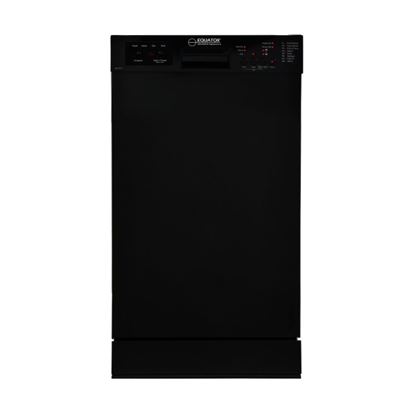 Equator 18 in. Built-In Dishwasher w/ Front Control 10 Place Setting Made in Europe Energy Star