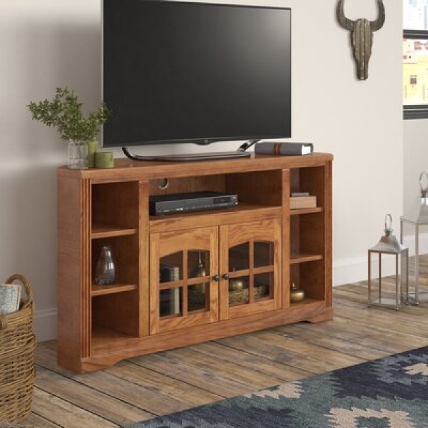 Rafeef Solid Wood Corner TV Stand for TVs up to 60"