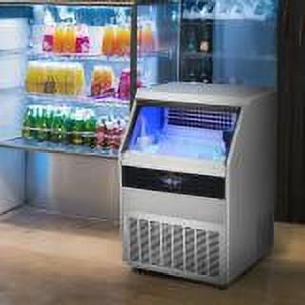 SKYSHALO Commercial Ice Maker Freestanding Cabinet Machine 450lbs/24H 160 Ice Cubes