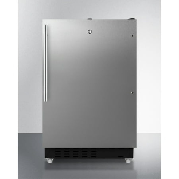 Summit ALRF49BCSS 20 in. Built-In Refrigerator Freezer Stainless Steel - 25 in.