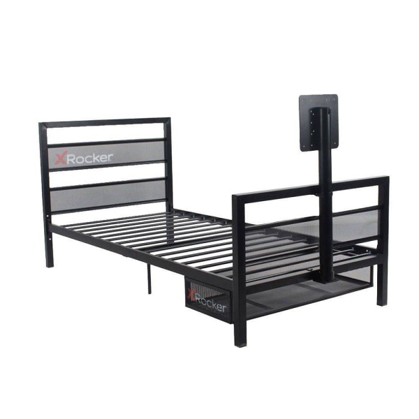 Twin TV Mount Basecamp Gaming Bed Black - X Rocker