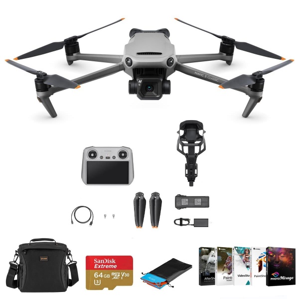 DJI Mavic 3 Classic Drone with RC Controller, Basic Accessories Kit