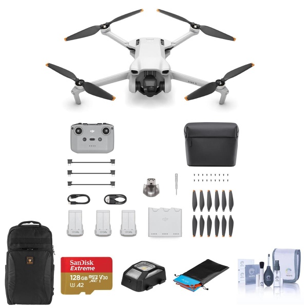 DJI Mini 3 Drone Fly More Combo with RC-N1 Controller with Complete Acc. Kit